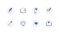 create hand drawn doodle art icons
