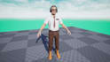 create a rigged 3d game character
