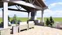 design and render 3d landscape backyard, garden