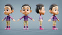 create 3d model character and avatar for animation and games