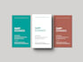 design clean and minimal business cards