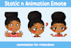 create cute custom vtuber, twitch, discord and kick emotes