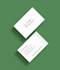 design minimalist business card and logo for eco brand, yoga company