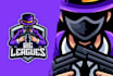 design mascot logo for gaming, esports, and sports