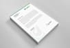 design simple and nice looking letterhead word template