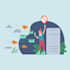 design flat illustration for your website or application