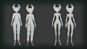 create low poly 3d character models with a rig and animation