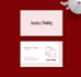 design business card, letterhead, and invoice