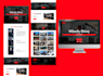 figma website design ux ui wordpress with logo and business card