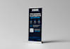 design roll up banner, retractable banner, pull up banner, or roller banner