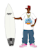 album cover hip hop, rap, cartoon art, character illustration art