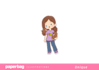 draw custom cute kawaii chibi illustration, character design or mascot