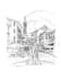 do handmade architecture sketches in bw or color