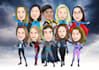 draw you a quality superhero cartoon