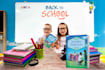 create 5 different children 3d book mockup