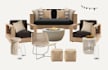 do an interior design with sample board and shopping list