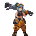 create pixel art character sprite animation and assets