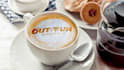 place your logo, text on coffee cup with coffee powder