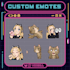 create awesome emotes and badges for you