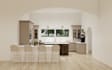design kitchen interior in 3d and render