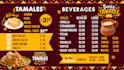 design a mexican prehispanic, aztec or mayan menu for you