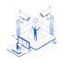 create modern isometric illustrations for apps, web, and UI