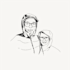 draw your minimalistic portrait in outline