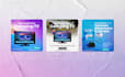 design social media posts, image ads, banners for facebook instagram x linkedin