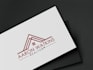 design a modern real estate logo with initials or symbols
