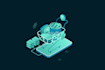 a flat and isometric illustration for apps and web