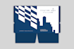 design custom pocket folders with card slits, print ready