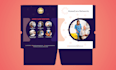 design custom pocket folders with card slits, print ready