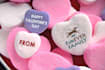 put your logo or text on valentine heart candy