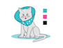 creative dog, pet, cat, or animal logo