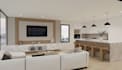 design kitchen interior in 3d and render