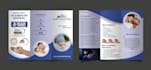 do professional trifold brochure, z fold brochure in 24hr