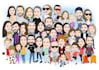 draw your realistic caricature portrait