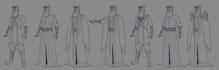 create scifi or fantasy character concept art