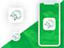 design 2 creative mobile app icon logo for android IOS