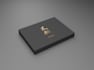 design modern and luxury packaging box and product label