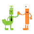 make 2d character animation and gifs for you