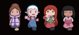 create 2d animation, gif in hand drawn anime style for you