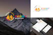 do minimalist business logo design with branding kit