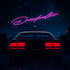 create 80s retro, synthwave cover art