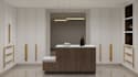design kitchen interior in 3d and render
