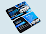 design business card for car wash, auto detailing, rental, repair, car service
