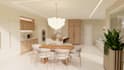 design kitchen interior in 3d and render