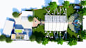 design and render 3d landscape backyard, garden