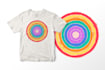 create groovy hippie t shirt design