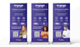 design a professional roll up banner and retractable stand
